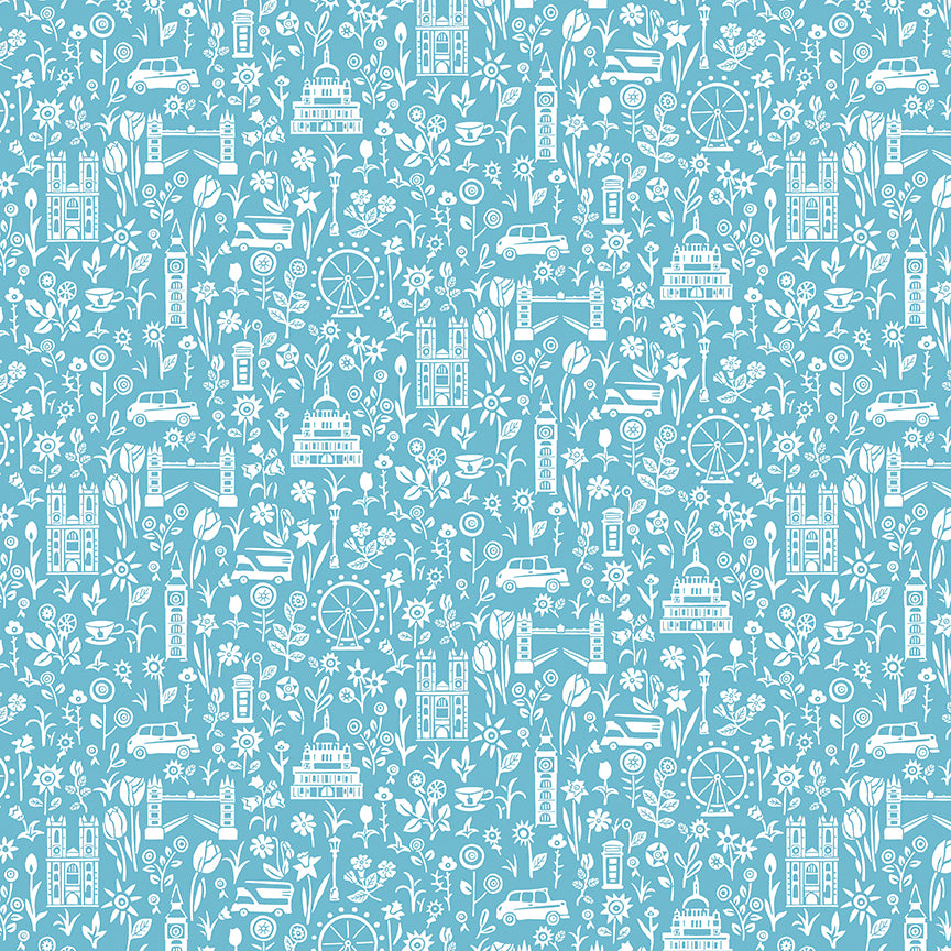 Liberty London Parks - City Sights A - Lasenby Quilting Cotton