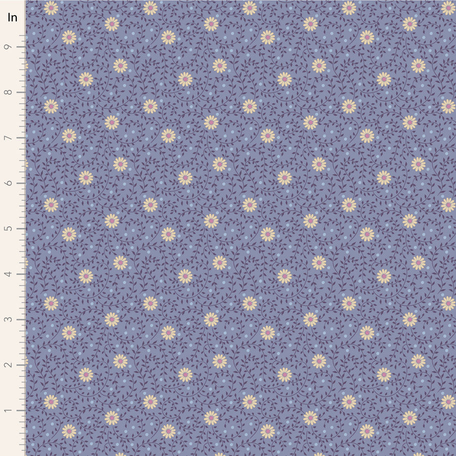 Tilda Sanctuary Daisydream Pitch Blue FAT QUARTER