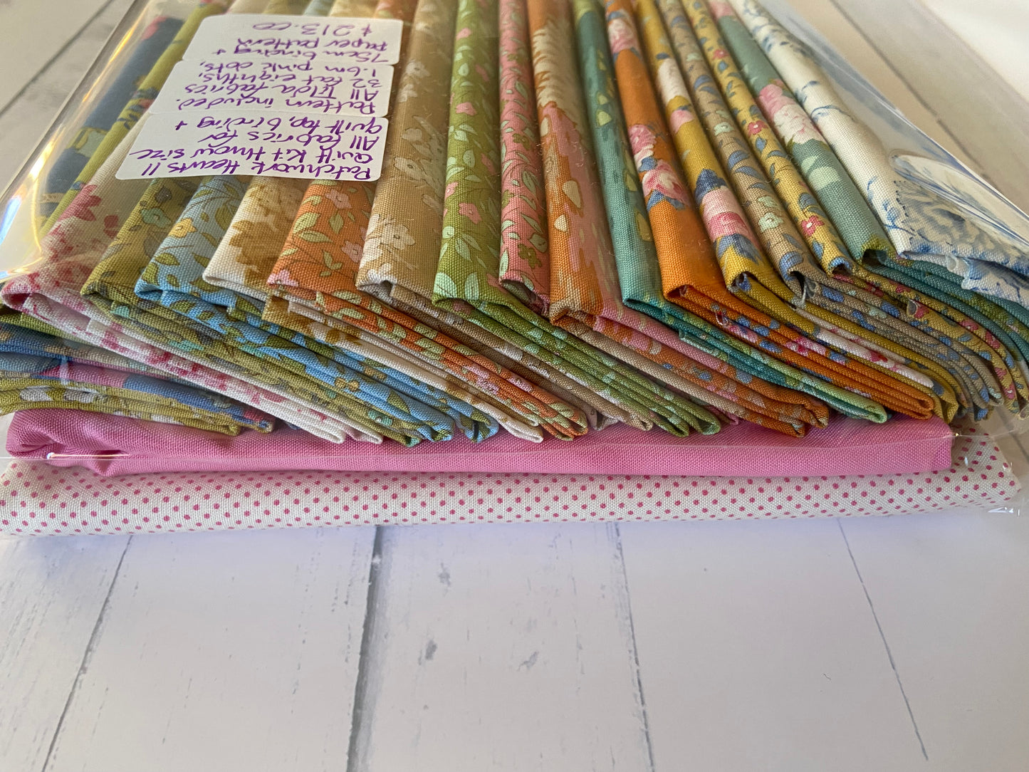 Patchwork Hearts II Quilt Kit - Emily Dennis of Quilty Love WITH PAPER PATTERN