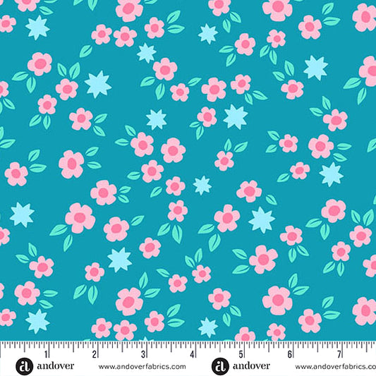 Starry Blooms Slate Blue - Color Pop Playground