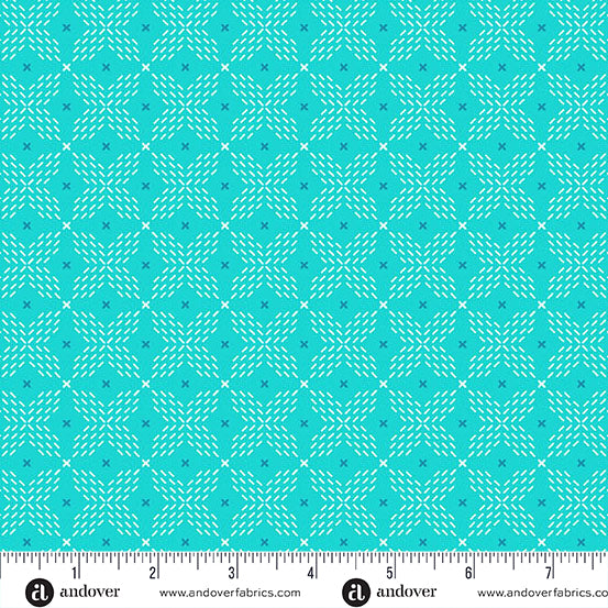 Double Crossed Teal - Color Pop Playground
