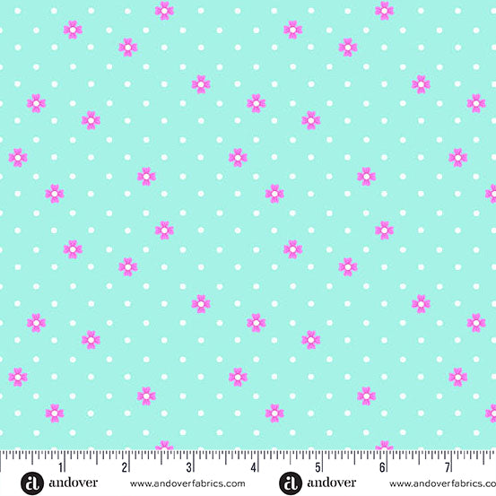 Dot Dot Bloom Aqua - Color Pop Playground