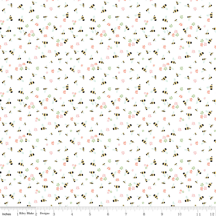 Clover Farm Bees White