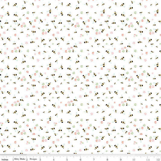 Clover Farm Bees White
