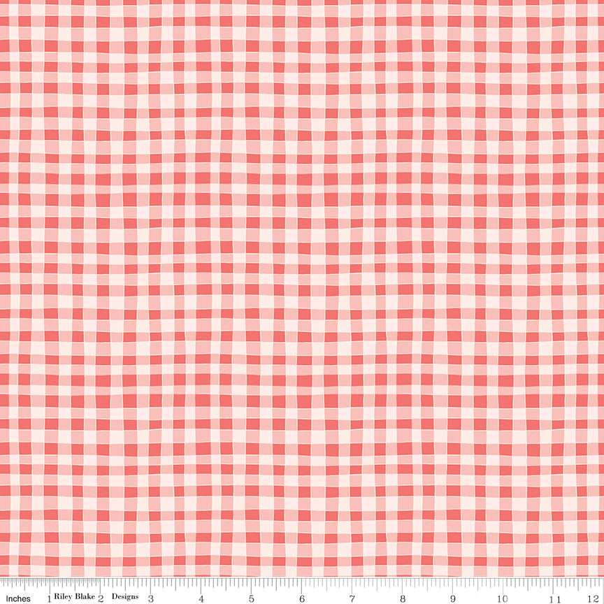 Clover Farm Gingham Tea Rose