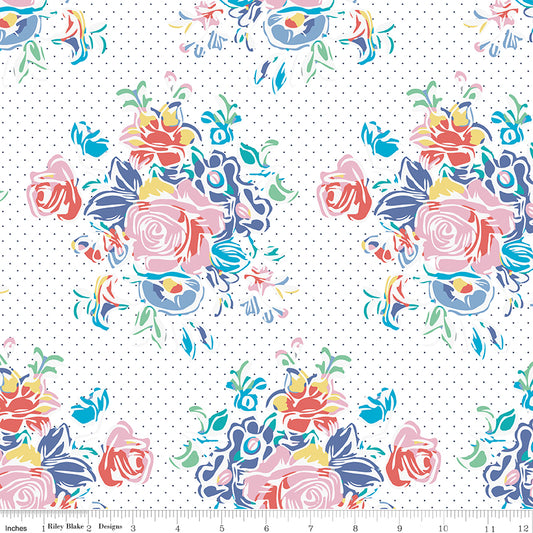 Always in Season by American Jane - White Large Floral