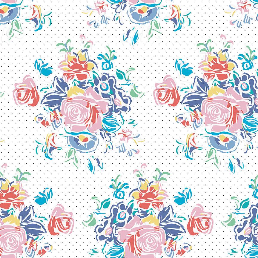 Always in Season by American Jane - White Large Floral