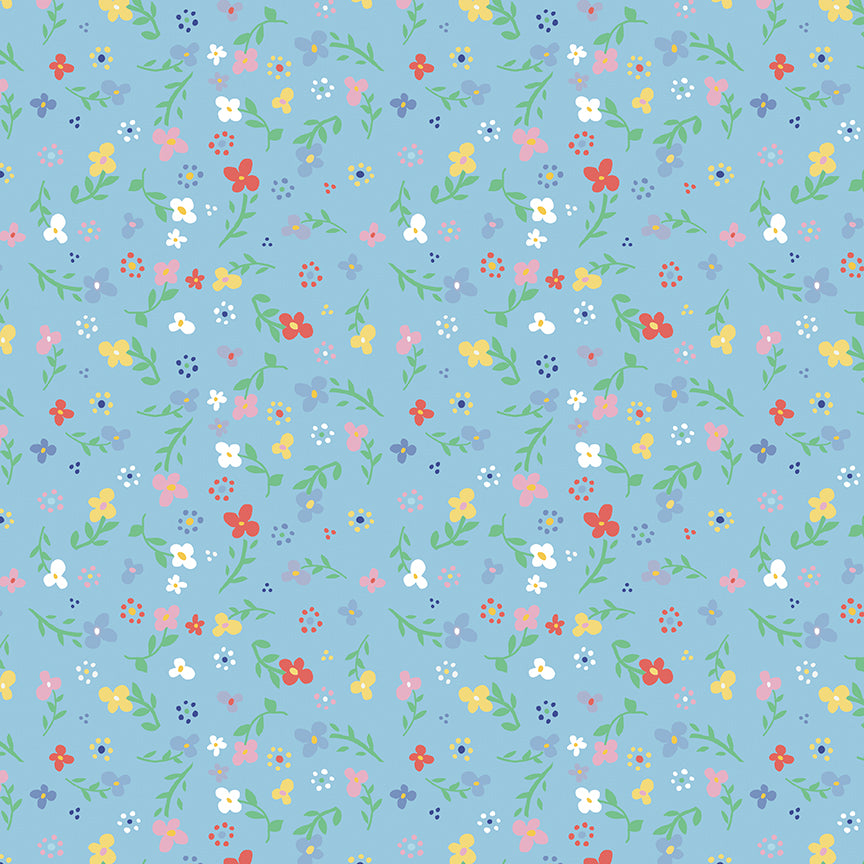 Always in Season by American Jane - Sky Blue Small Floral