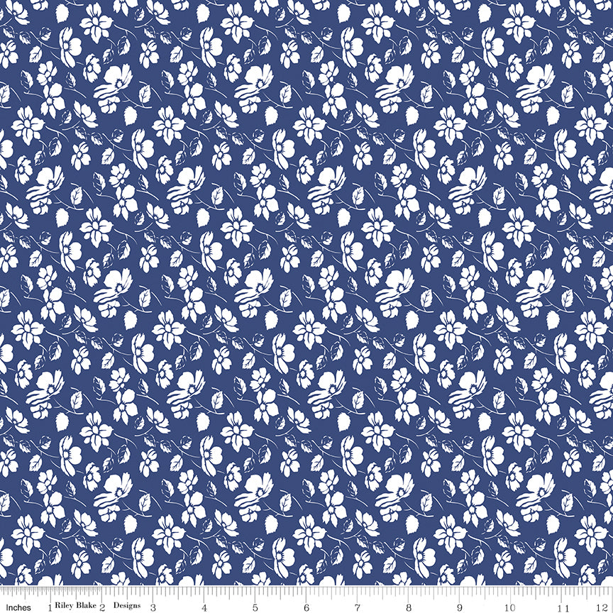 Always in Season by American Jane - Navy Mono Floral
