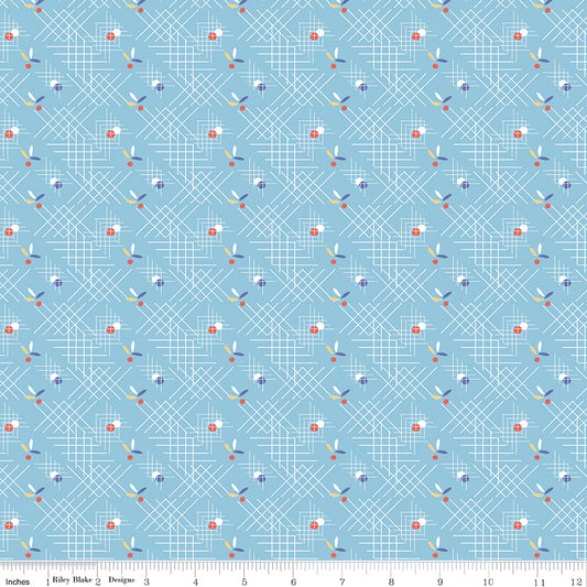 Always in Season by American Jane - Sky Blue Criss-Cross