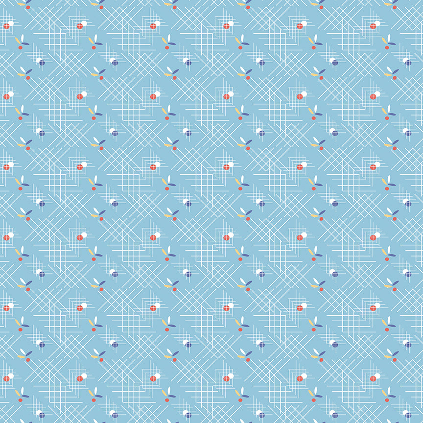 Always in Season by American Jane - Sky Blue Criss-Cross