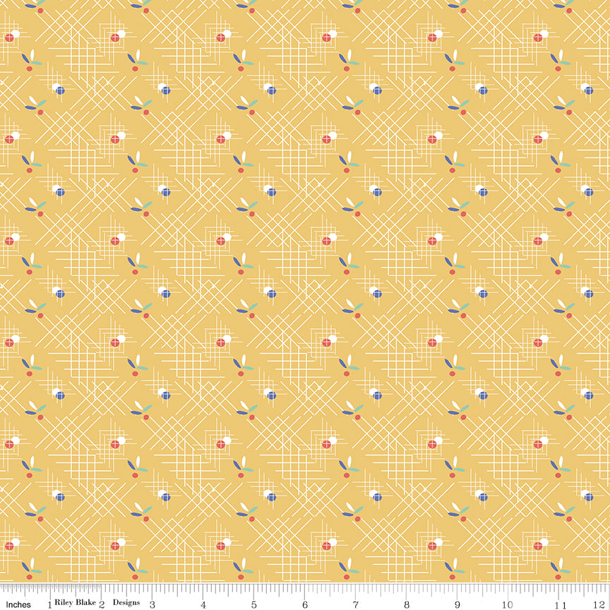 Always in Season by American Jane - Yellow Criss-Cross
