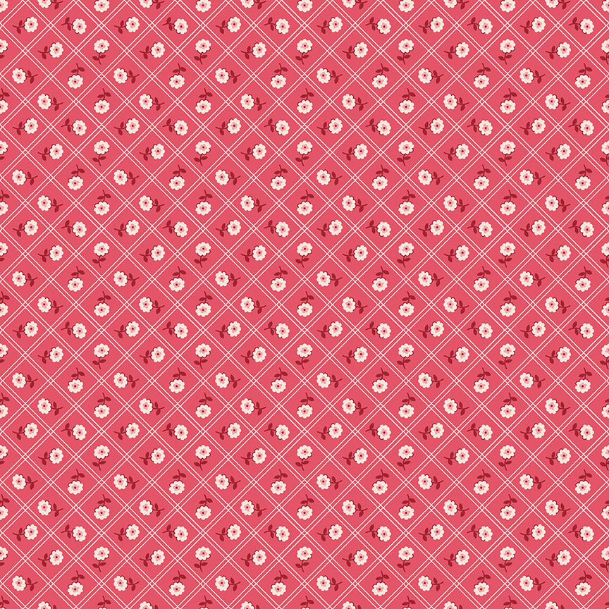 Lori Holt Berry & Sage Calico Tea Rose