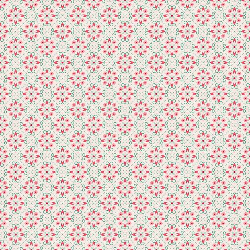 Lori Holt Berry & Sage Wallpaper Latte