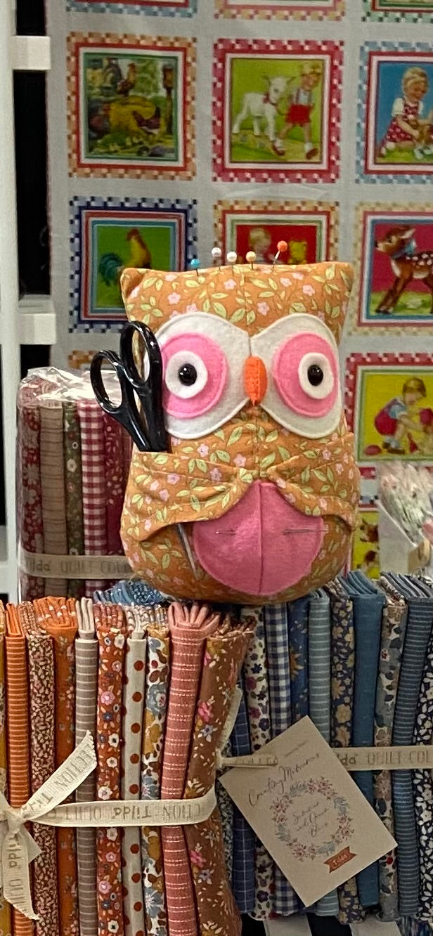 Owl Pincushion Pattern by Jodie Carleton of RicRac