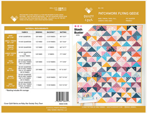Patchwork Flying Geese Paper Pattern by Quilty Love