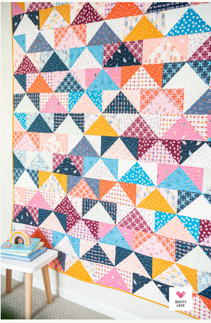 Patchwork Flying Geese Paper Pattern by Quilty Love