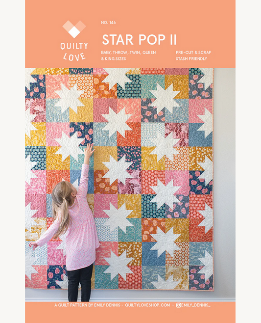 Star Pop II Paper Pattern by Quilty Love