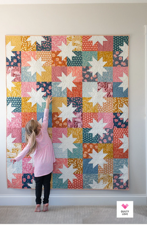 Star Pop II Paper Pattern by Quilty Love
