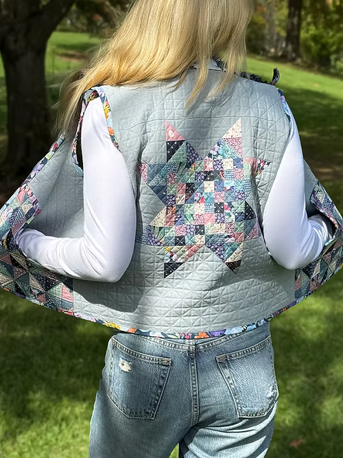 Britney Vest by Melly and Me - Linen Cover Version