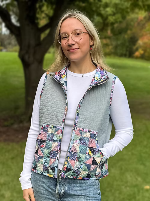 Britney Vest by Melly and Me - Linen Cover Version