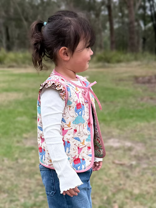 Harmony Girls Reversible Vest by Melly and Me