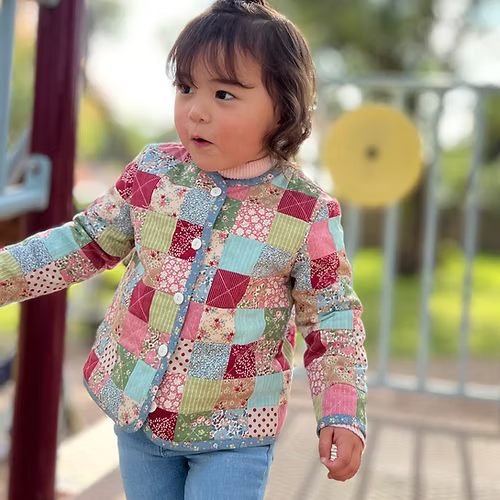 Tic Tac Toe Children's Patchwork Jacket by Melly and Me