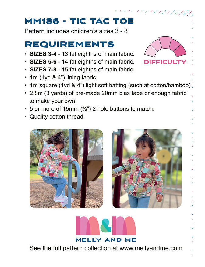 Tic Tac Toe Children's Patchwork Jacket by Melly and Me