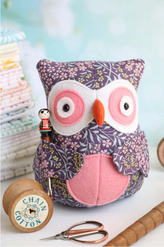 Owl Pincushion Pattern by Jodie Carleton of RicRac