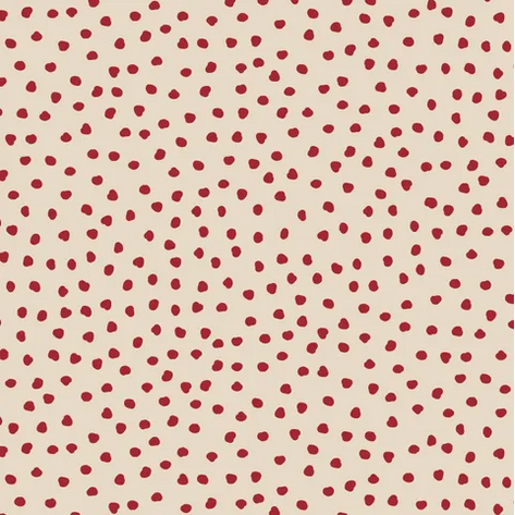 Merry Little Christmas Wideback Wideload in Red Spots 108" x 2.5 metres