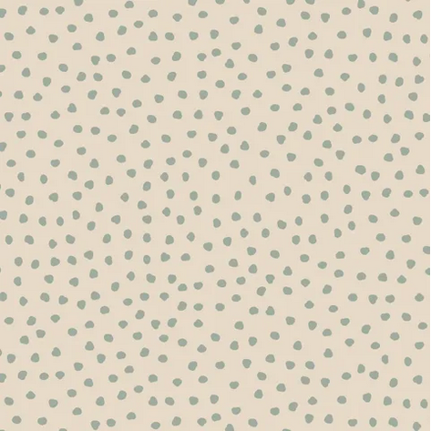 Merry Little Christmas Wideback Wideload in Grey/Green Spots 108" x 2.5 metres