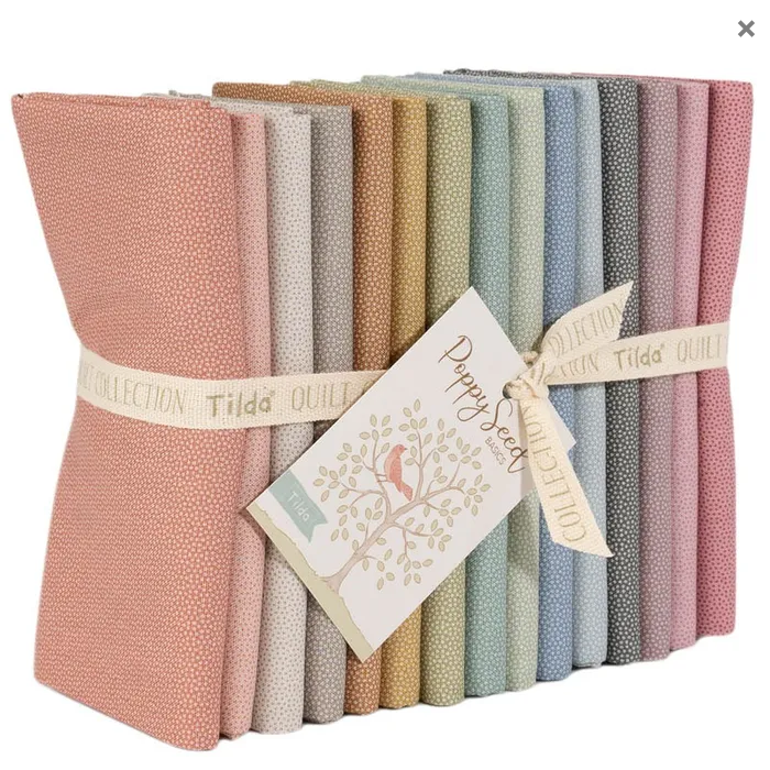 Poppy Seed Tilda Basics 15 Fat Quarter Bundle