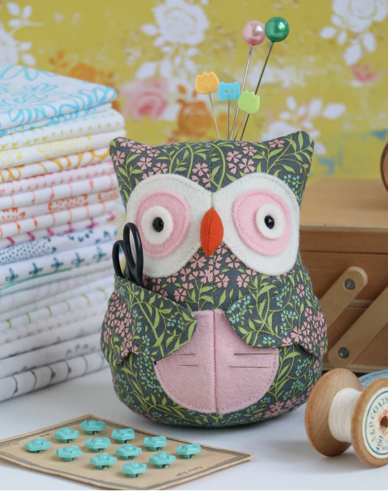 Owl Pincushion Pattern by Jodie Carleton of RicRac