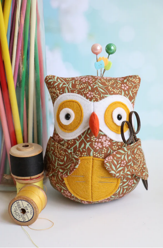 Owl Pincushion Pattern by Jodie Carleton of RicRac
