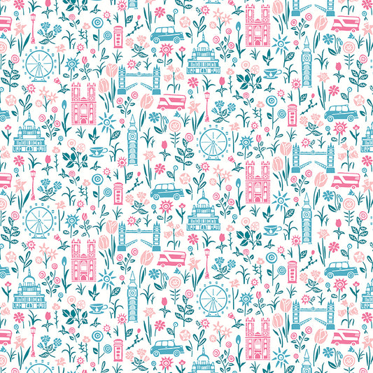 Liberty London Parks - Summer in the City A - Lasenby Quilting Cotton