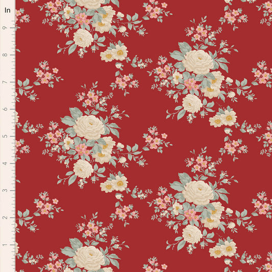 Tilda Merry Little Christmas Carol Burgundy