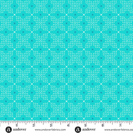 Double Crossed Teal - Color Pop Playground