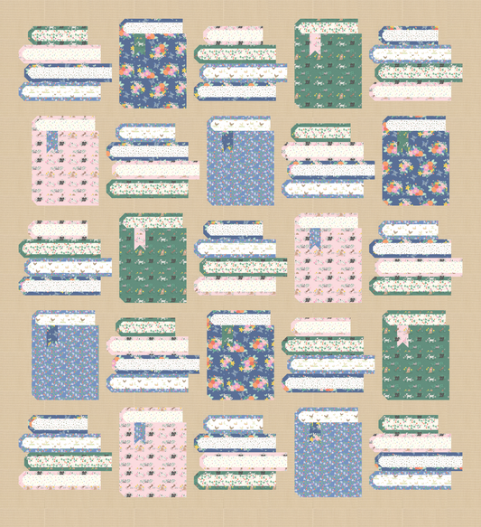 Book Nook Quilt Kit featuring Chloe and Clover Farm by Riley Blake includes Pattern