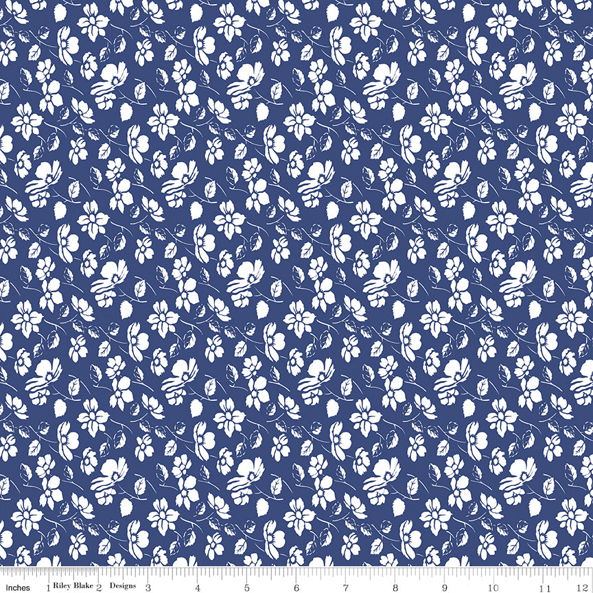 **Pre-order due September 2024** Always in Season Navy Mono Floral