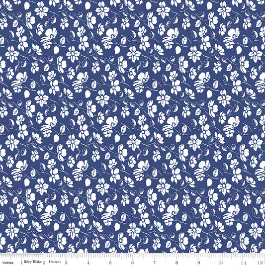 **Pre-order due September 2024** Always in Season Navy Mono Floral