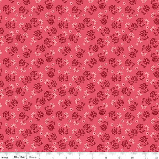 Lori Holt Berry & Sage Roses Tea Rose
