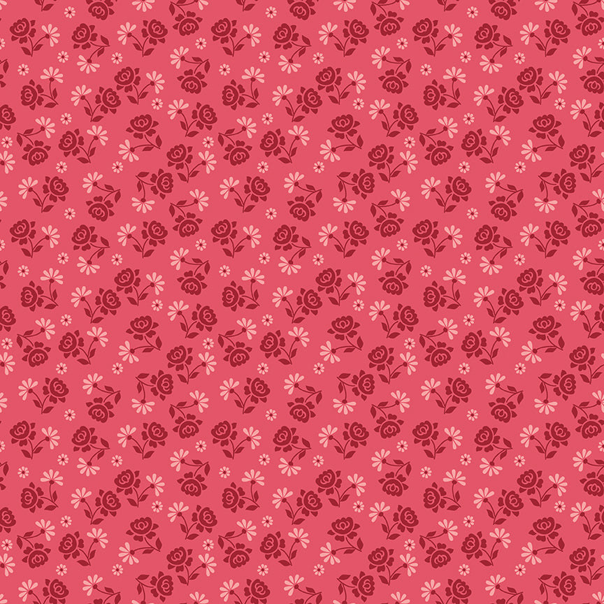 Lori Holt Berry & Sage Roses Tea Rose