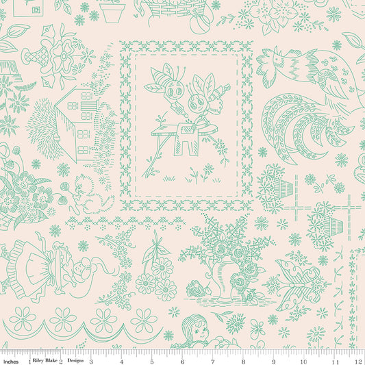 Lori Holt Berry & Sage Embroidery Latte