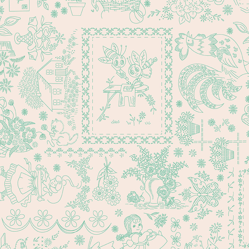Lori Holt Berry & Sage Embroidery Latte