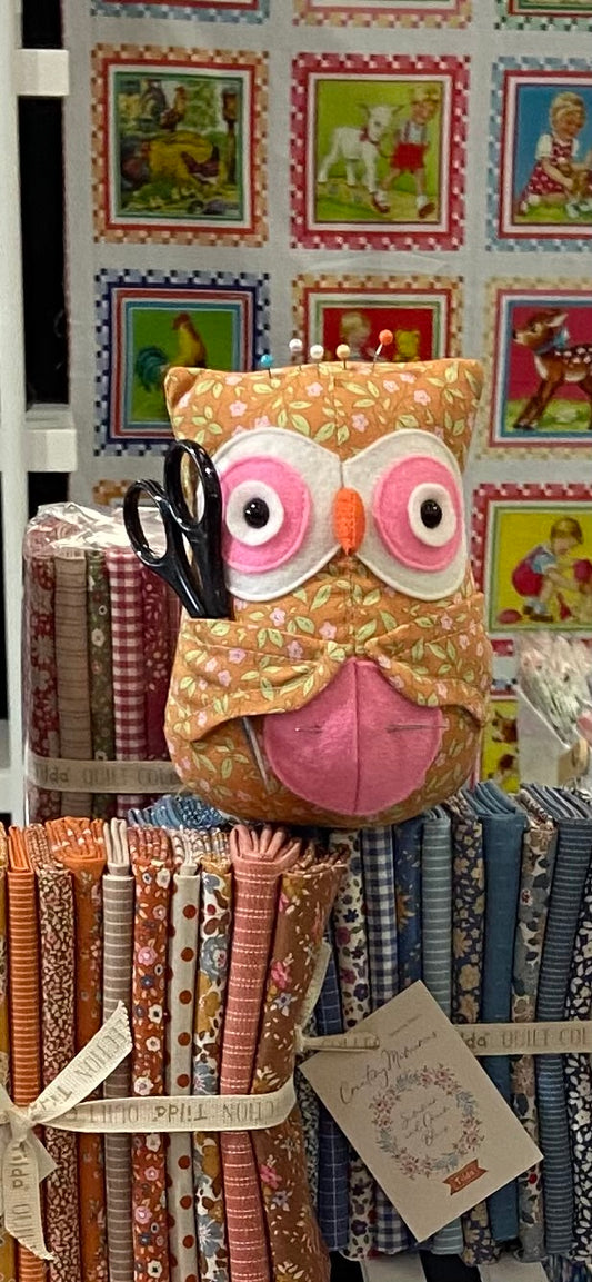 Owl Pincushion Pattern by Jodie Carleton of RicRac