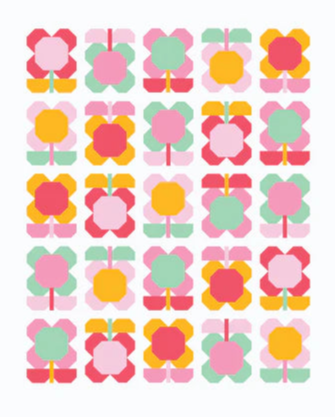 Folk Blooms Quilt Kit - Pen and Paper Patterns WITH PATTERN