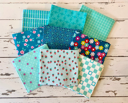 50% Off!! Color Pop Playground 9 Fat Quarter Bundle