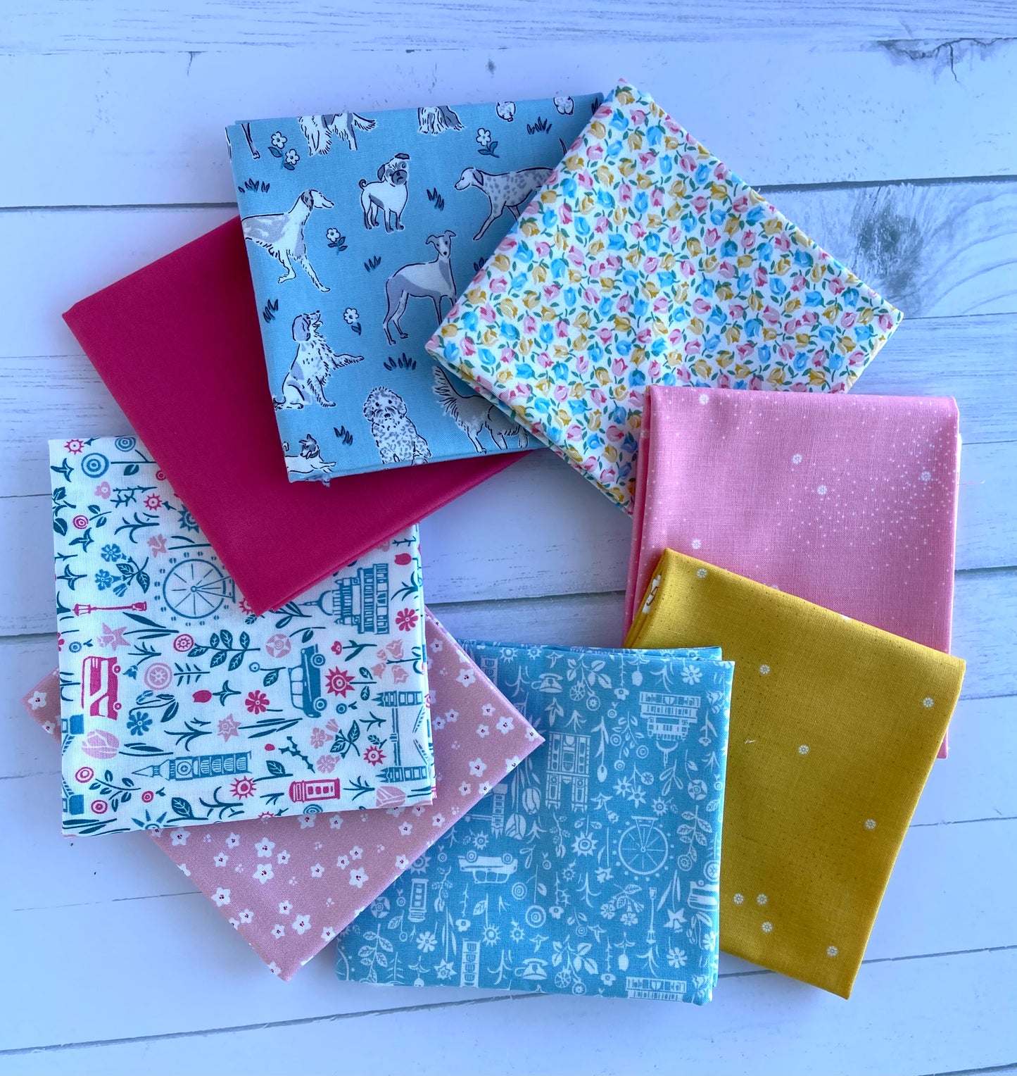 'Walk in the Park' Fat Quarter Bundle 8 Fat Quarters