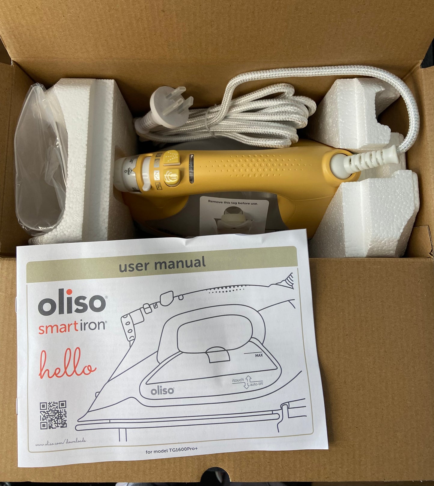 Oliso Smart Iron ProPlus Yellow