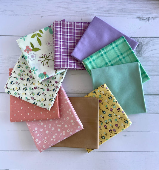 'Simply Pretty' Fat Quarter Bundle 10 Fat Quarters